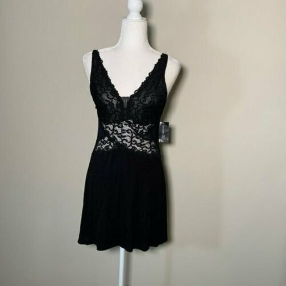 INC International Concepts Ultra Lace Knit Chemise - Picture 2 of 7